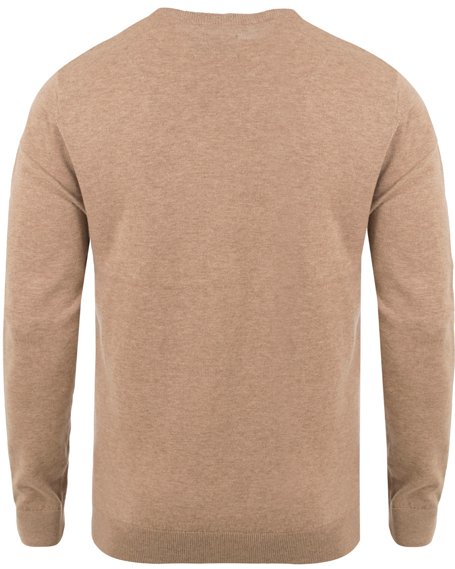 Herr | Tröjor | Lexington | Jeff Crewneck Sweater Silver Mink Beige