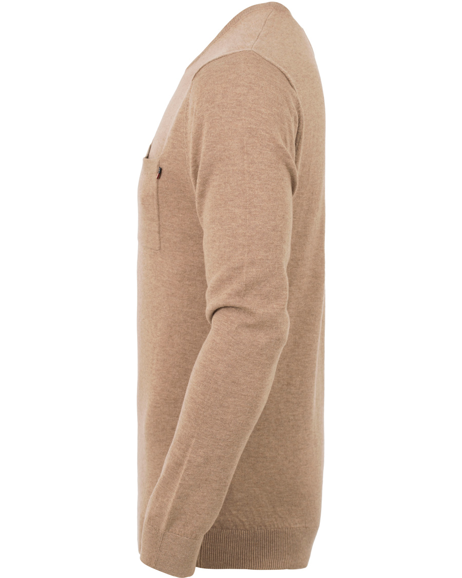 Herr | Tröjor | Lexington | Jeff Crewneck Sweater Silver Mink Beige