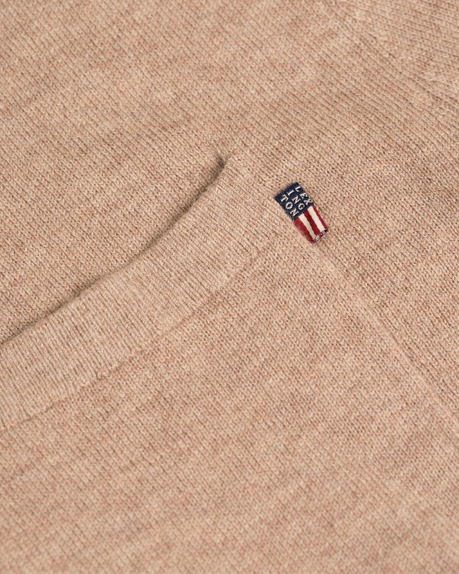 Herr | Tröjor | Lexington | Jeff Crewneck Sweater Silver Mink Beige