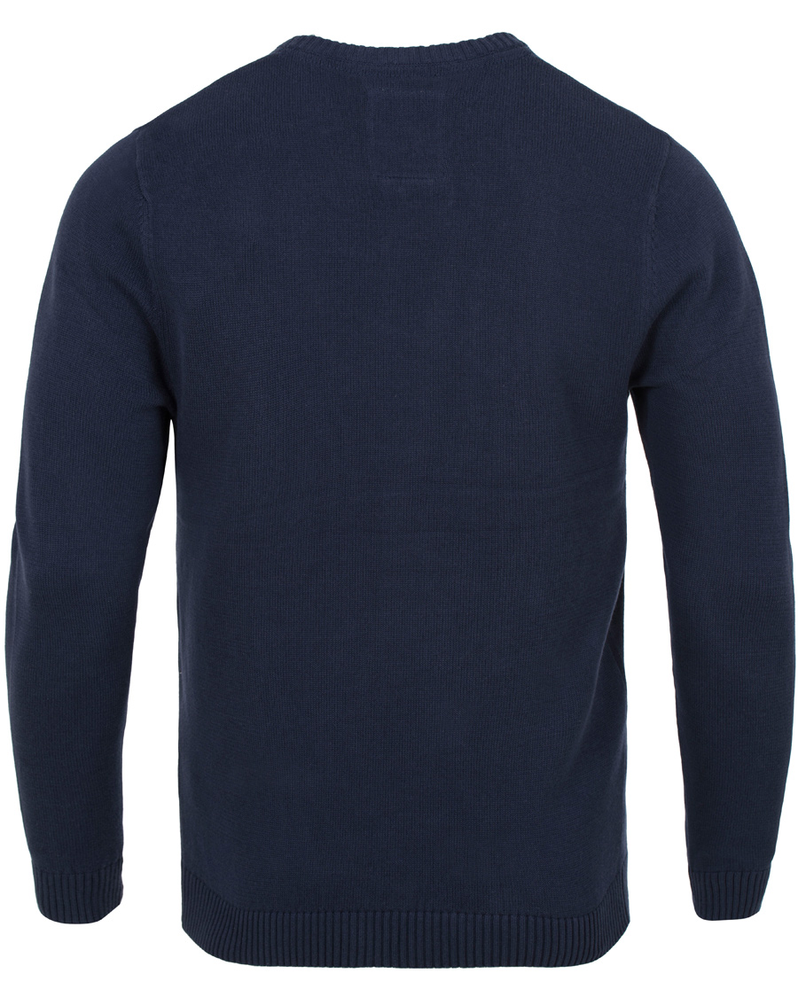 Herr | Tröjor | Lexington | Nelson Knitted Sweatshirt Deepest Blue