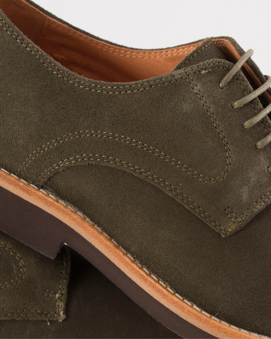 Herr | Morris Derby Suede Shoe Olive | Morris | Derby Suede Shoe Olive
