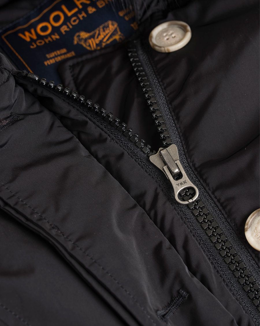 Herr | Jackor | Woolrich | Woman Arctic Luxury Fox Parka New Black