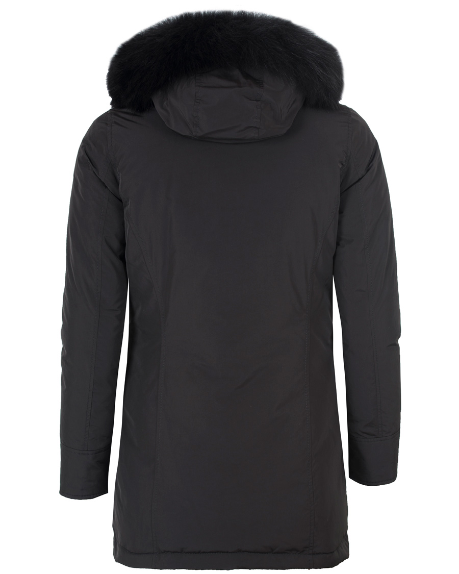 Herr | Jackor | Woolrich | Woman Arctic Luxury Fox Parka New Black