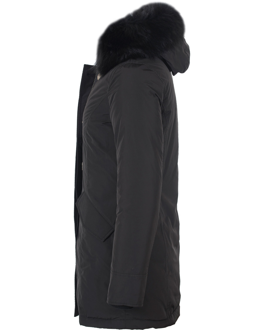 Herr | Jackor | Woolrich | Woman Arctic Luxury Fox Parka New Black