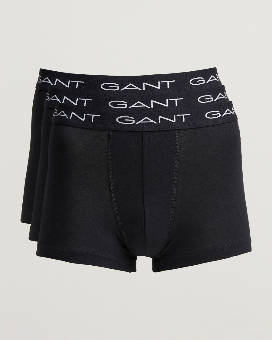 Herr | Underkläder | GANT | 3-Pack Trunk Boxer Black