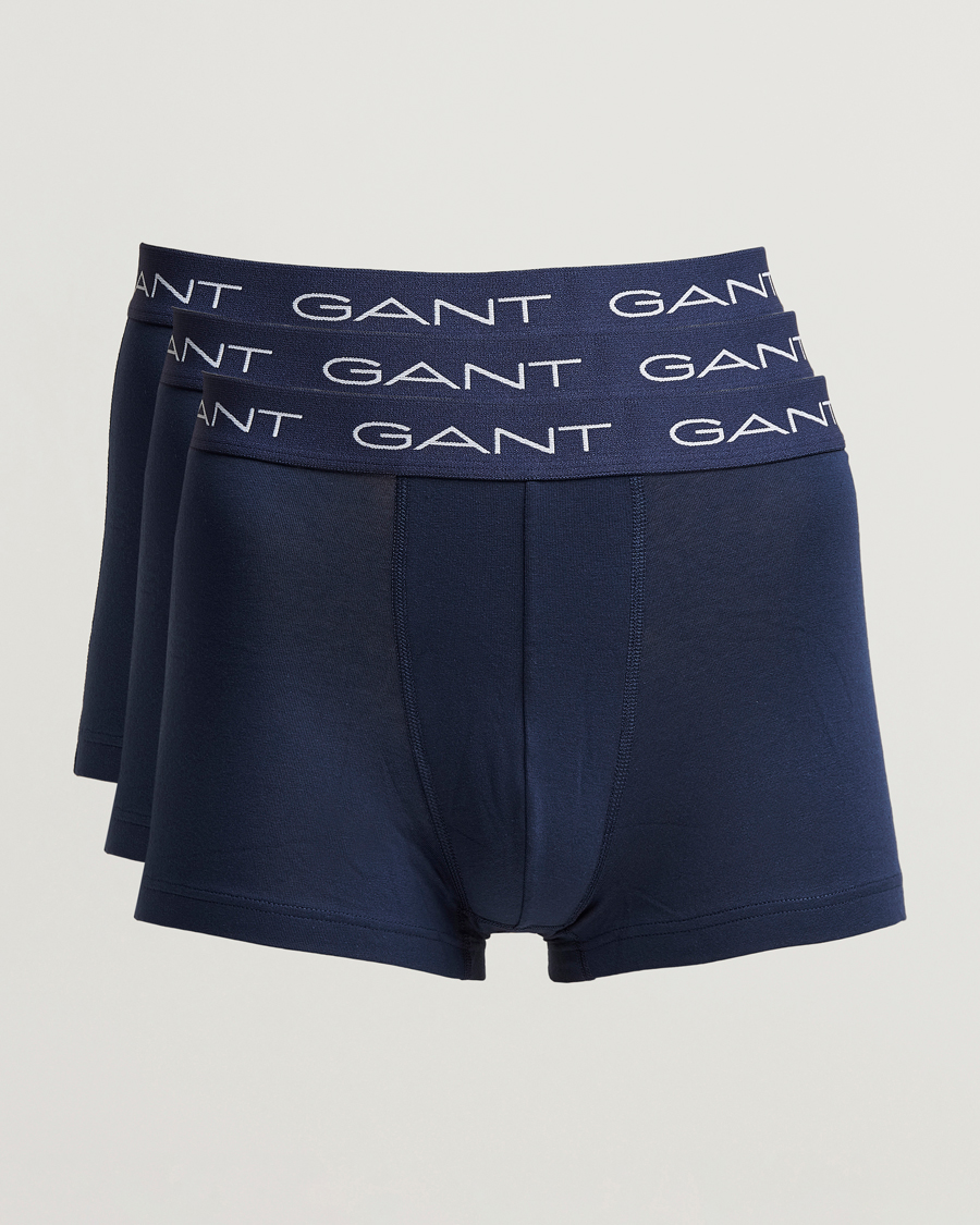 Herr | Underkläder | GANT | 3-Pack Trunk Boxer Navy