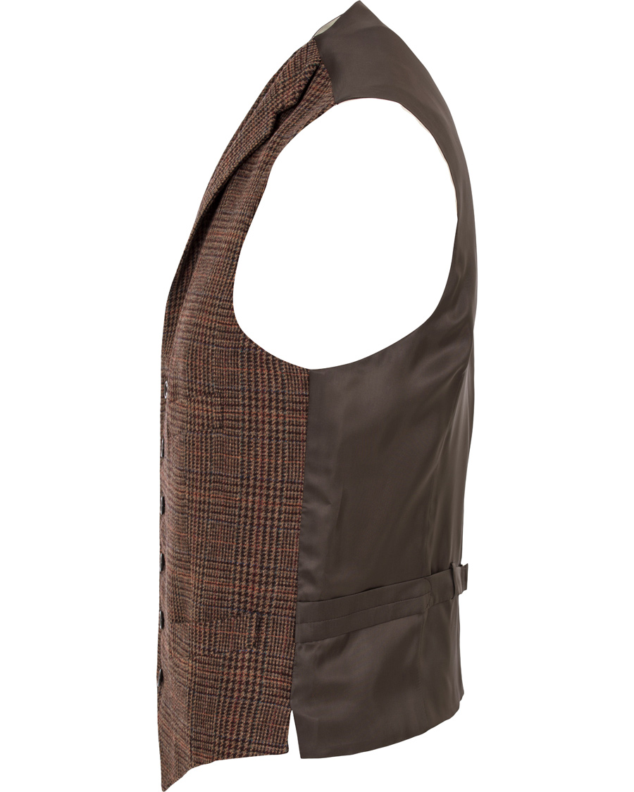 Herr | Kavajer | Polo Ralph Lauren | Clothing Glen Check Waistcoat Rust Brown