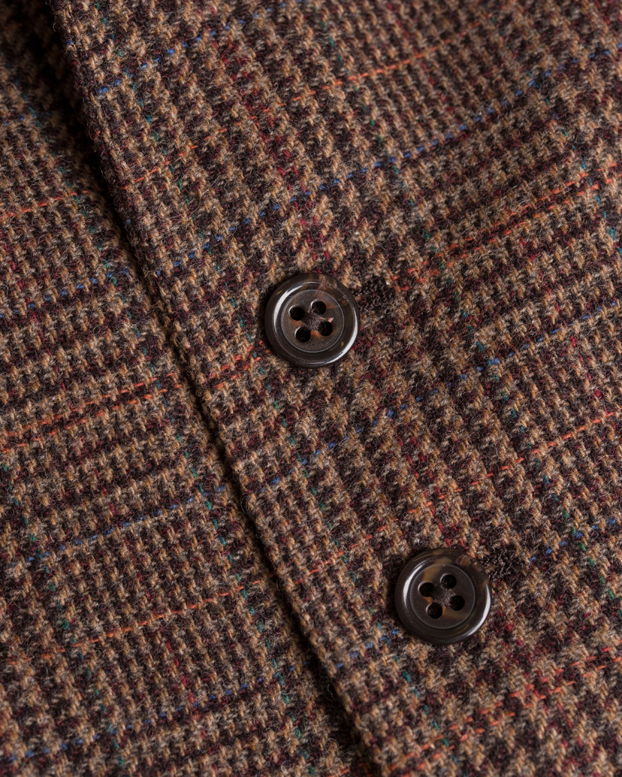 Herr | Kavajer | Polo Ralph Lauren | Clothing Glen Check Waistcoat Rust Brown