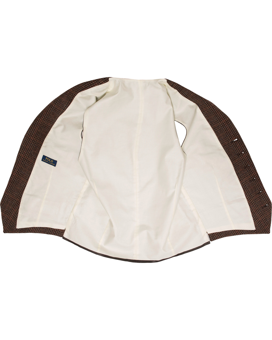 Herr | Kavajer | Polo Ralph Lauren | Clothing Glen Check Waistcoat Rust Brown