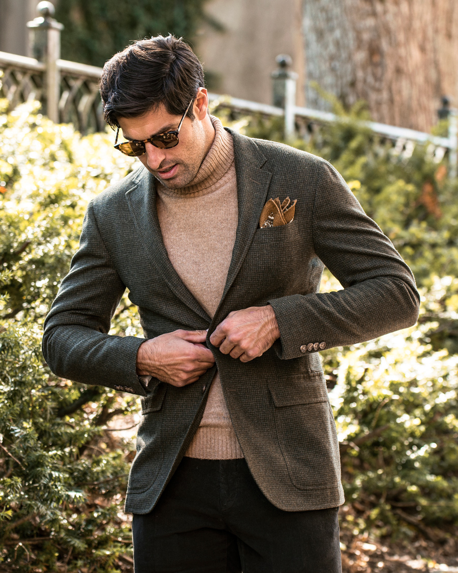 Herr | Kavajer | Polo Ralph Lauren | Clothing Morgan Harvard Sportcoat Olive/Brown