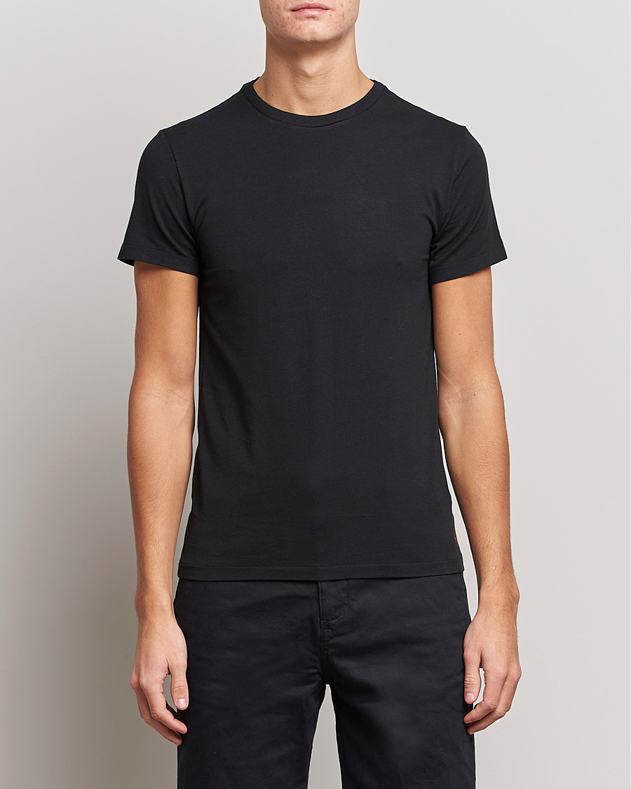 Herr | Svarta t-shirts | Polo Ralph Lauren | 2-Pack Cotton Stretch Polo Black