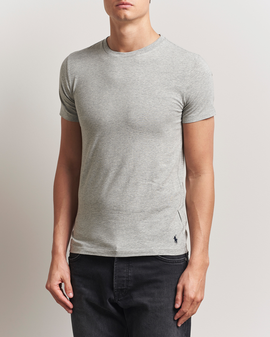 Herr | T-Shirts | Polo Ralph Lauren | 2-Pack Cotton Stretch Andover Heather Grey