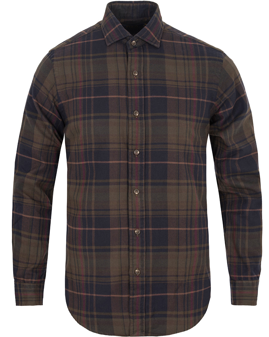 Herr | Skjortor | Polo Ralph Lauren | Estate Twill Check Shirt Olive/Violet Multi