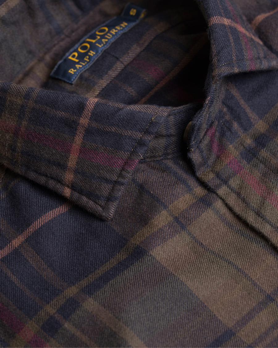 Herr | Skjortor | Polo Ralph Lauren | Estate Twill Check Shirt Olive/Violet Multi