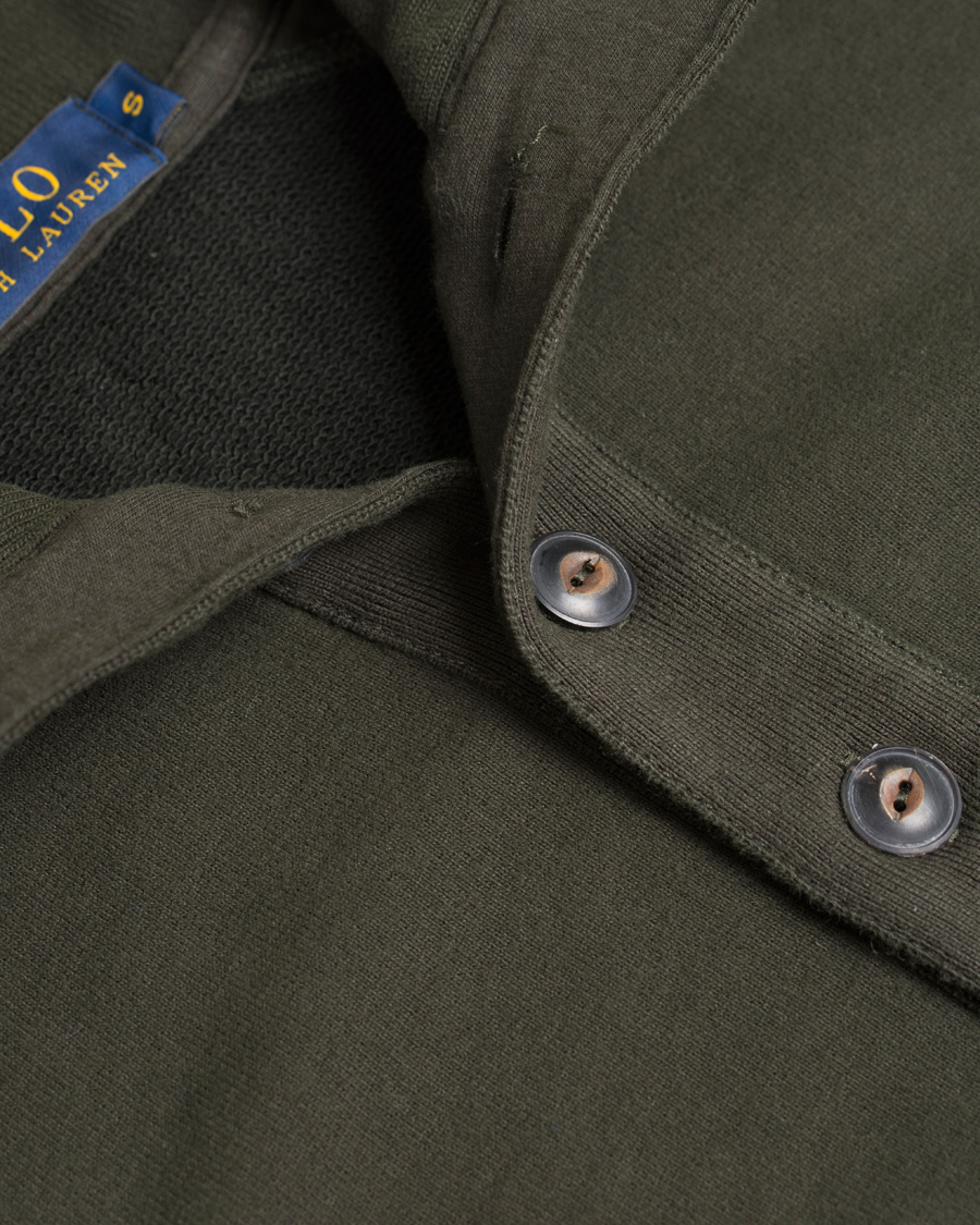 Herr | Tröjor | Polo Ralph Lauren | Half Button Knitted Sweater Squadron Green