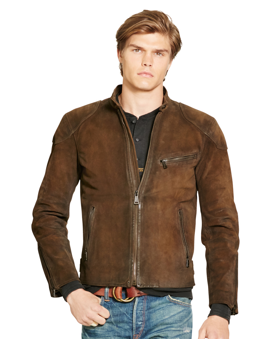 Herr | Jackor | Polo Ralph Lauren | Cafe Racer Suede Jacket Smith Brown