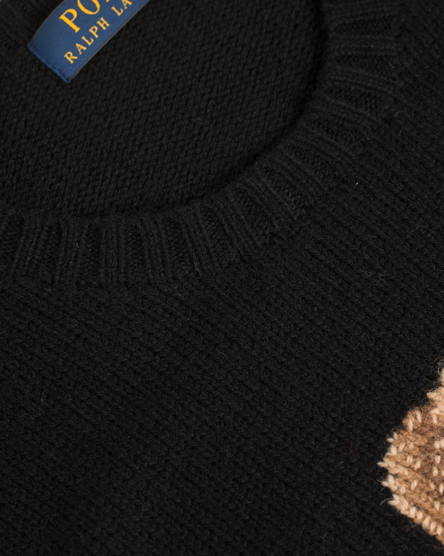 Herr | Tröjor | Polo Ralph Lauren | Bear Tuxedo Knitted Sweater Black