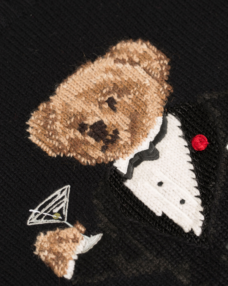 Herr | Tröjor | Polo Ralph Lauren | Bear Tuxedo Knitted Sweater Black