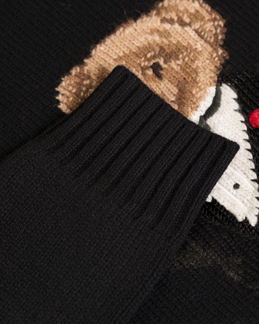 Herr | Tröjor | Polo Ralph Lauren | Bear Tuxedo Knitted Sweater Black