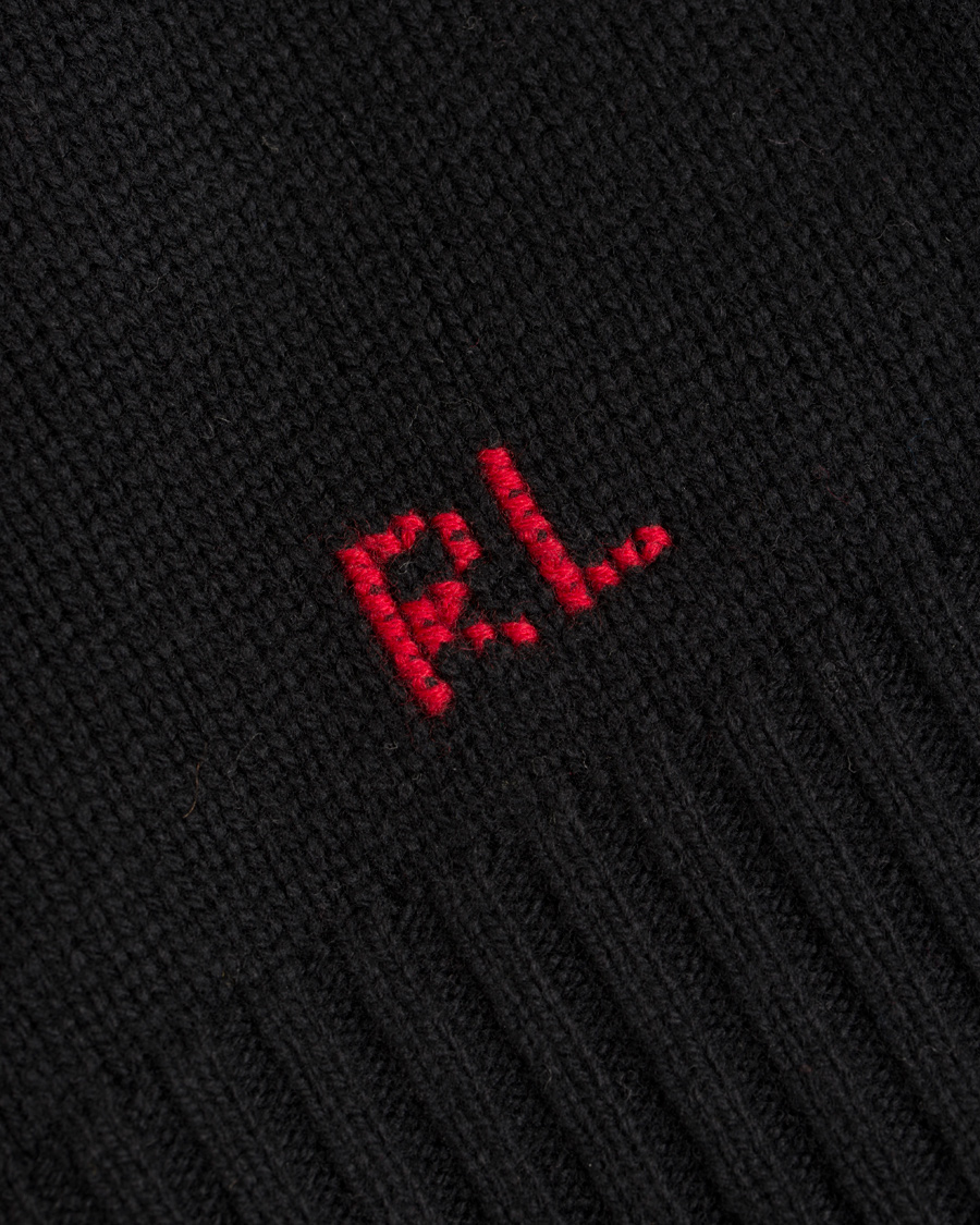 Herr | Tröjor | Polo Ralph Lauren | Bear Tuxedo Knitted Sweater Black