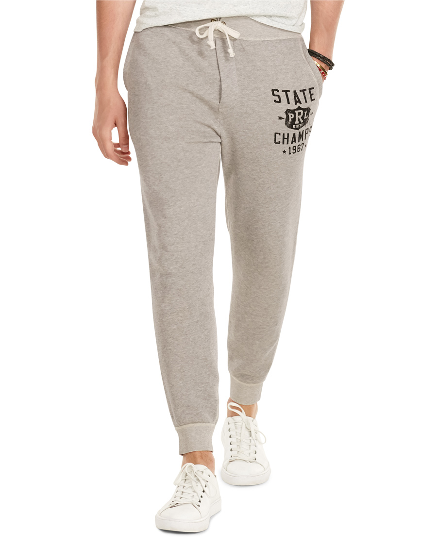 Herr | Byxor | Polo Ralph Lauren | State Champs Sweatpants Salt & Peppar