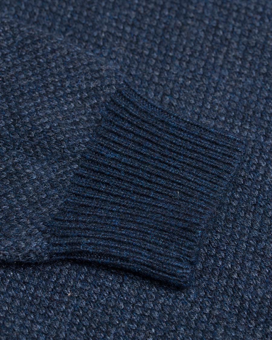 Herr | Tröjor | Polo Ralph Lauren | Half Button Birdseye Sweater Navy