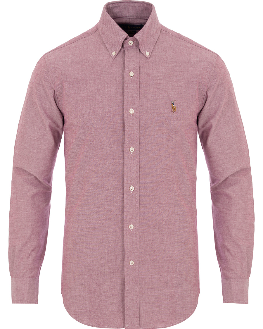 Herr | Skjortor | Polo Ralph Lauren | Slim Fit Stretch Oxford Shirt Crimson Purple