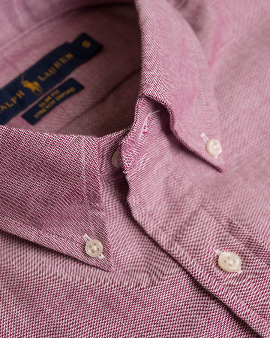 Herr | Skjortor | Polo Ralph Lauren | Slim Fit Stretch Oxford Shirt Crimson Purple