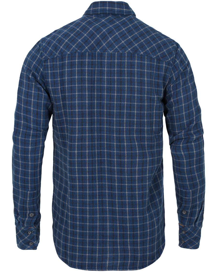 Herr | Skjortor | Nudie Jeans | Gunnar Rope Twill Check Shirt Indigo