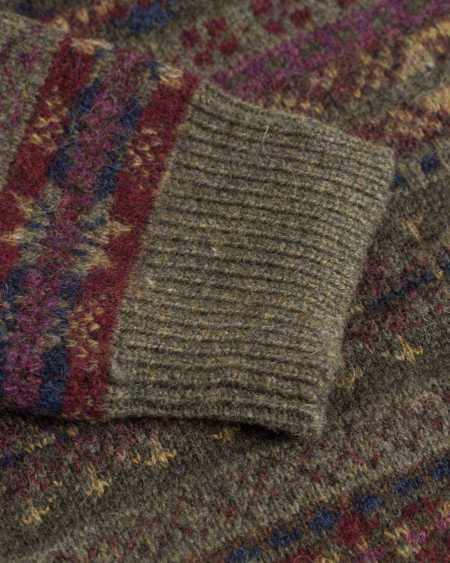 Herr | Tröjor | Polo Ralph Lauren | Knitted Wool Sweater Olive Fairisle