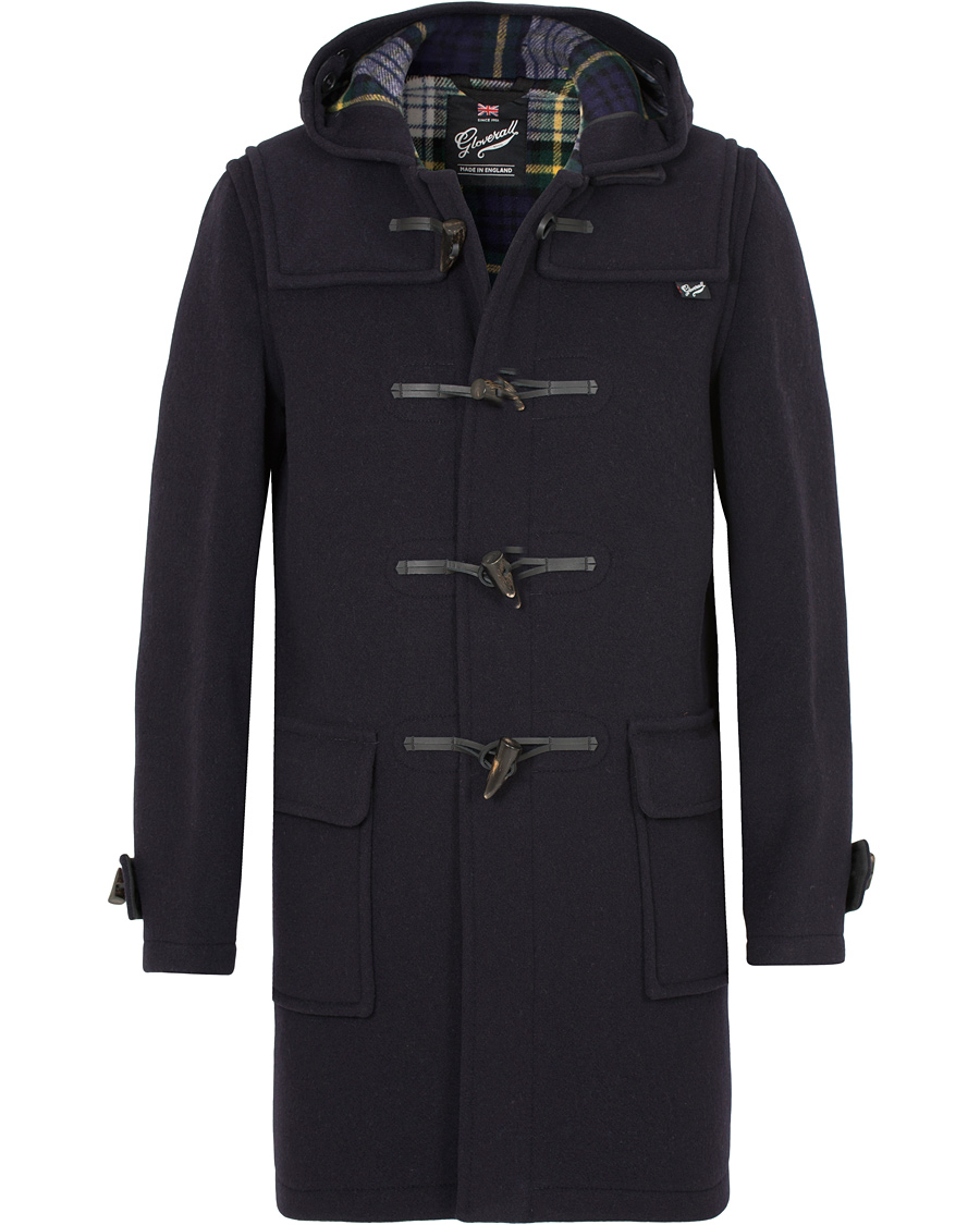 Herr | Jackor | Gloverall | Morris Duffel Coat Navy/Dress Gordon