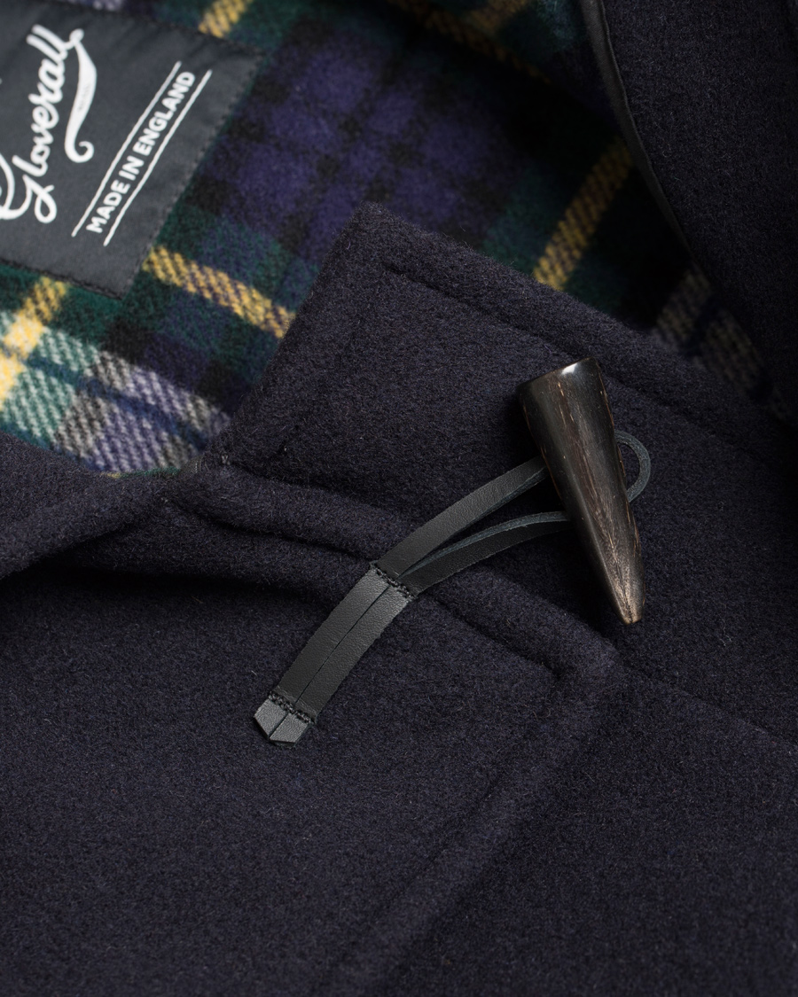 Herr | Jackor | Gloverall | Morris Duffel Coat Navy/Dress Gordon