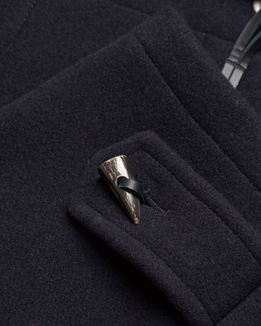 Herr | Jackor | Gloverall | Morris Duffel Coat Navy/Dress Gordon