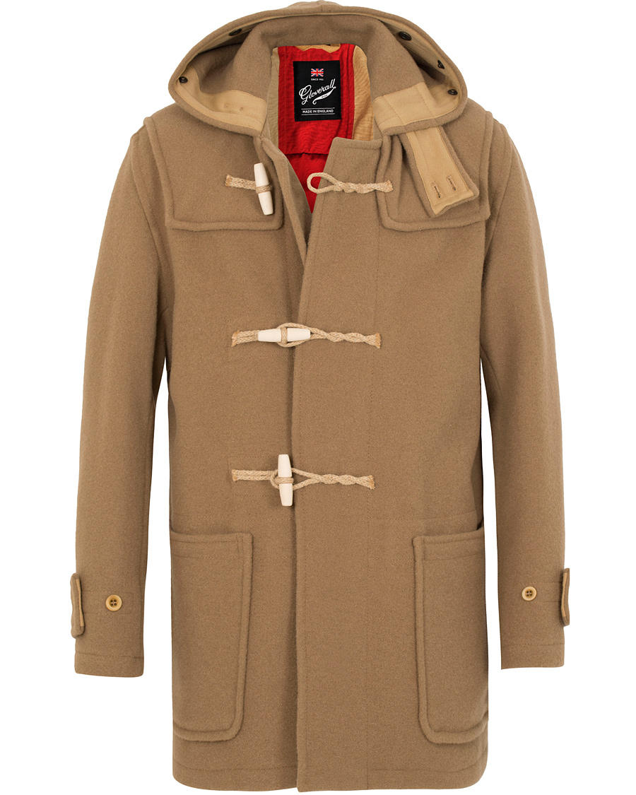 Herr | Jackor | Gloverall | Flag Monty Mid Length Duffle Camel