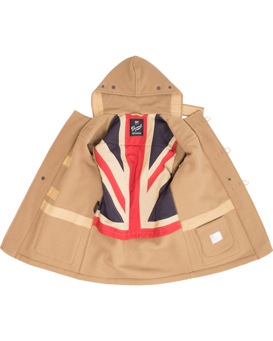 Herr | Jackor | Gloverall | Flag Monty Mid Length Duffle Camel