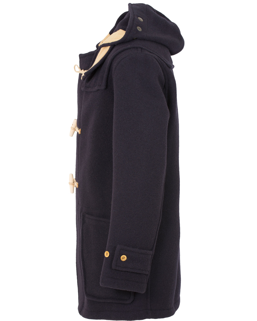 Herr | Jackor | Gloverall | Flag Monty Mid Length Duffle Navy