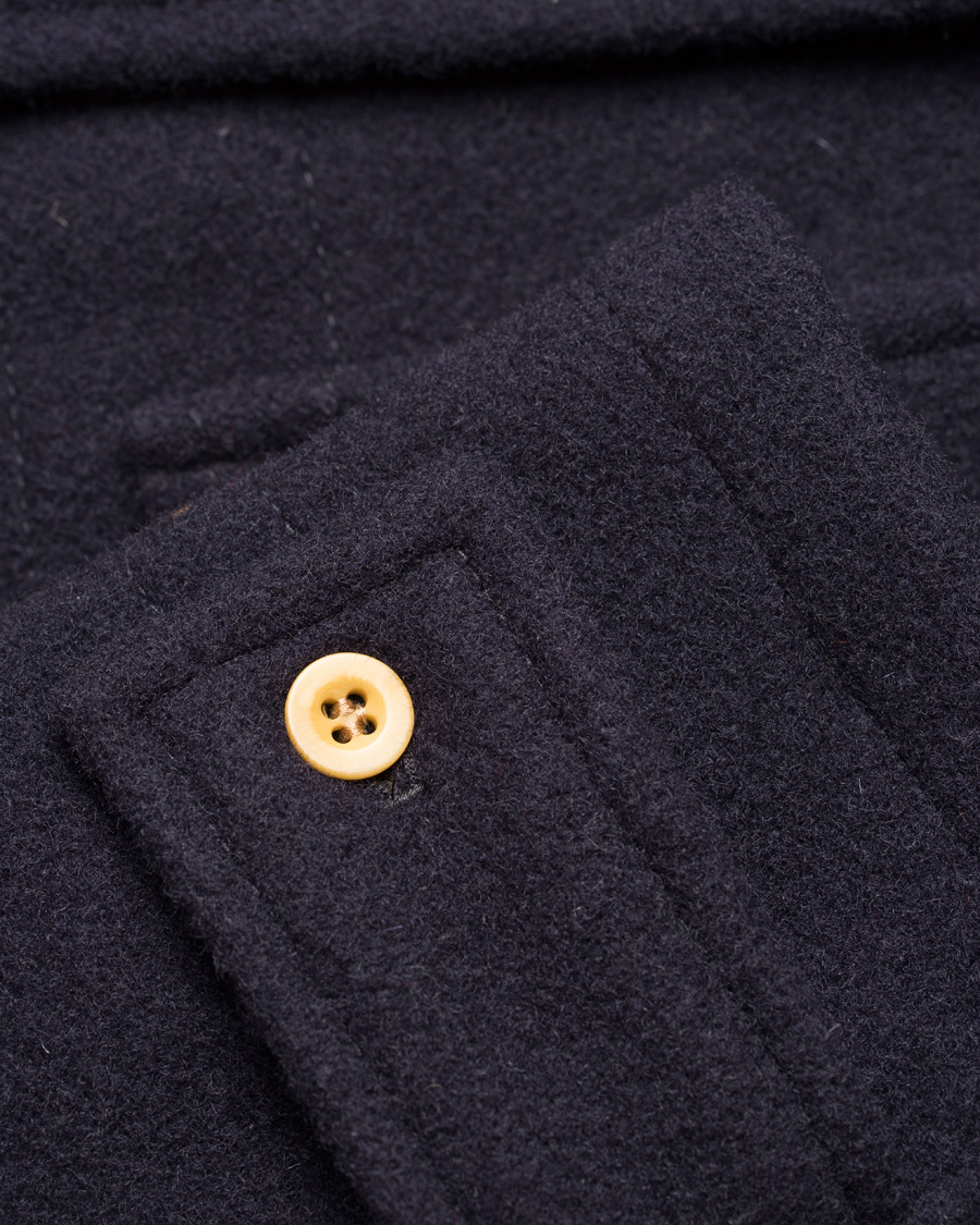 Herr | Jackor | Gloverall | Flag Monty Mid Length Duffle Navy