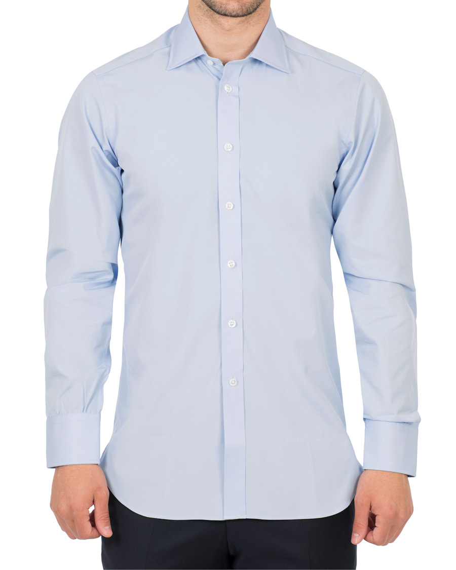Herr | Skjortor | Turnbull & Asser | Slim Fit Poplin Shirt Light Blue