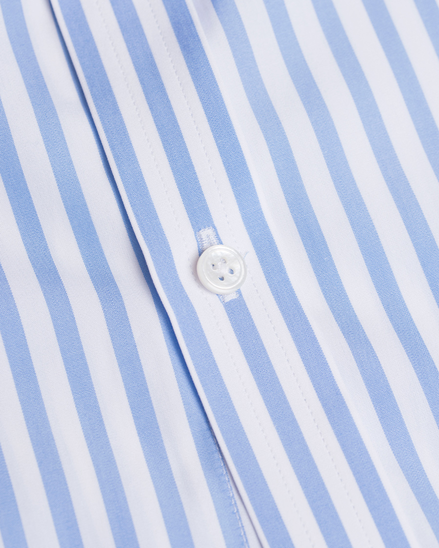 Herr | Skjortor | Turnbull & Asser | Slim Fit Bengal Stripe Shirt Light Blue