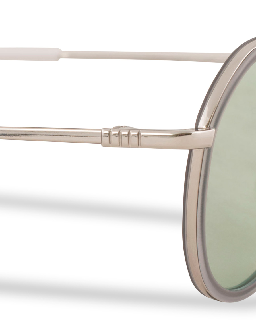 Herr | Thom Browne TB-801 Sunglasses Shiny Silver/Dark Grey | Thom Browne | TB-801 Sunglasses Shiny Silver/Dark Grey