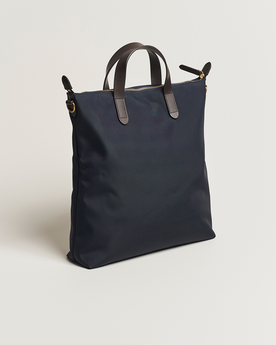 Herr | Mismo M/S Canvas Shopper Navy/Dark Brown | Mismo | M/S Canvas Shopper Navy/Dark Brown