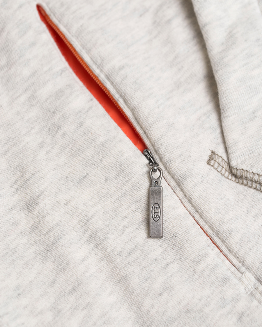 Herr | Tröjor | Parajumpers | Charlie Active Fleece Hoodie White Melange Slub