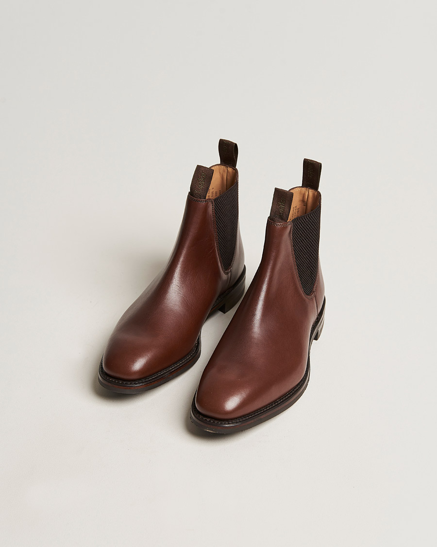 Herr | Handgjorda Skor | Loake 1880 | Chatsworth Chelsea Boot Brown Waxy Leather