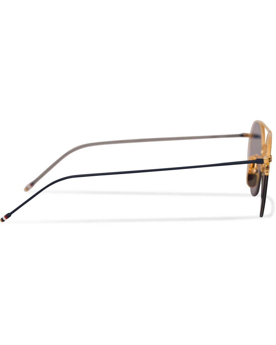 Herr | Thom Browne TB-903 Sunglasses 18 Carat Gold/Navy | Thom Browne | TB-903 Sunglasses 18 Carat Gold/Navy