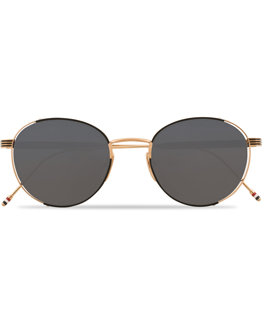Herr | Thom Browne TB-106 Sunglasses Dark Grey/12 Carat Gold | Thom Browne | TB-106 Sunglasses Dark Grey/12 Carat Gold