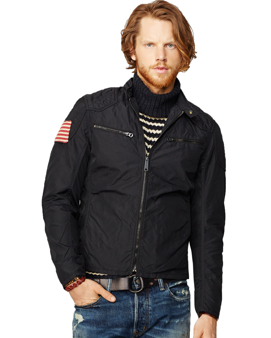 Herr | Jackor | Denim & Supply Ralph Lauren | Motorcycle Jacket Polo Black