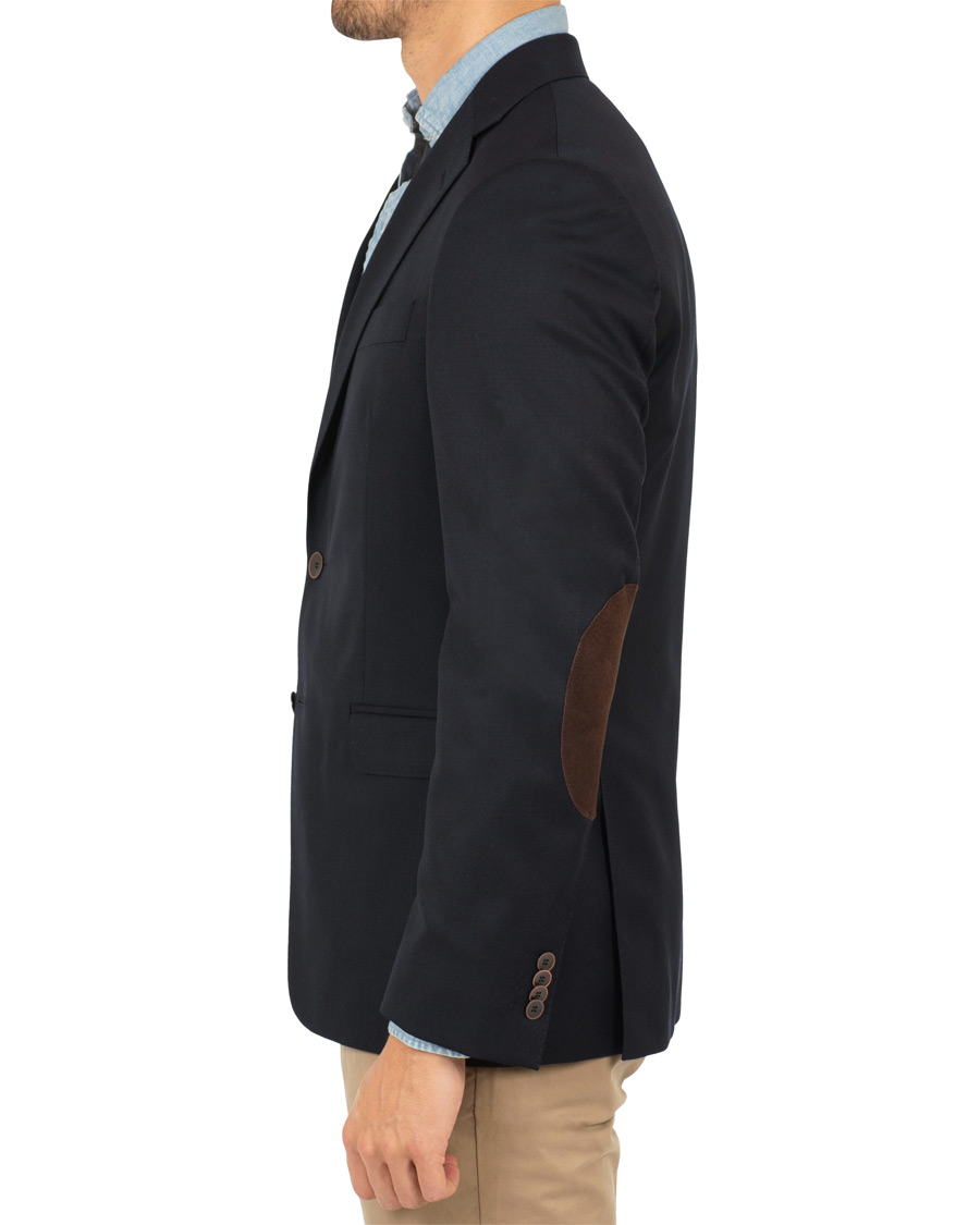 Herr | Kavajer | Oscar Jacobson | Falke Elbow Patch Club Blazer Navy