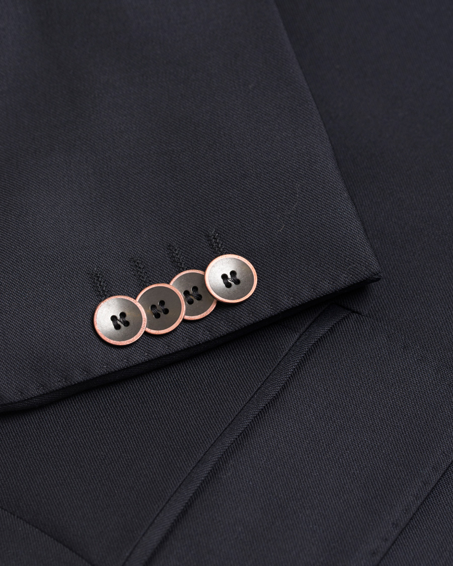 Herr | Kavajer | Oscar Jacobson | Falke Elbow Patch Club Blazer Navy