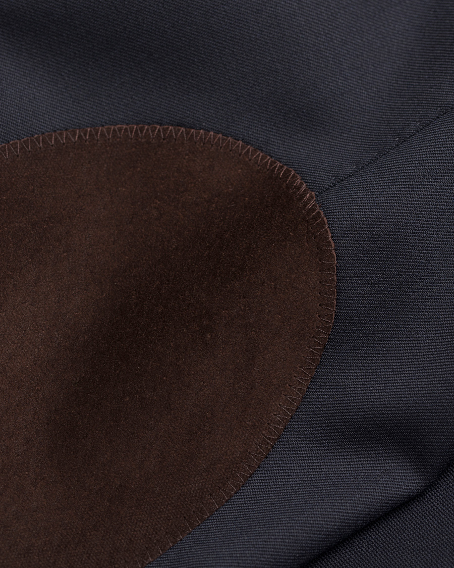 Herr | Kavajer | Oscar Jacobson | Falke Elbow Patch Club Blazer Navy