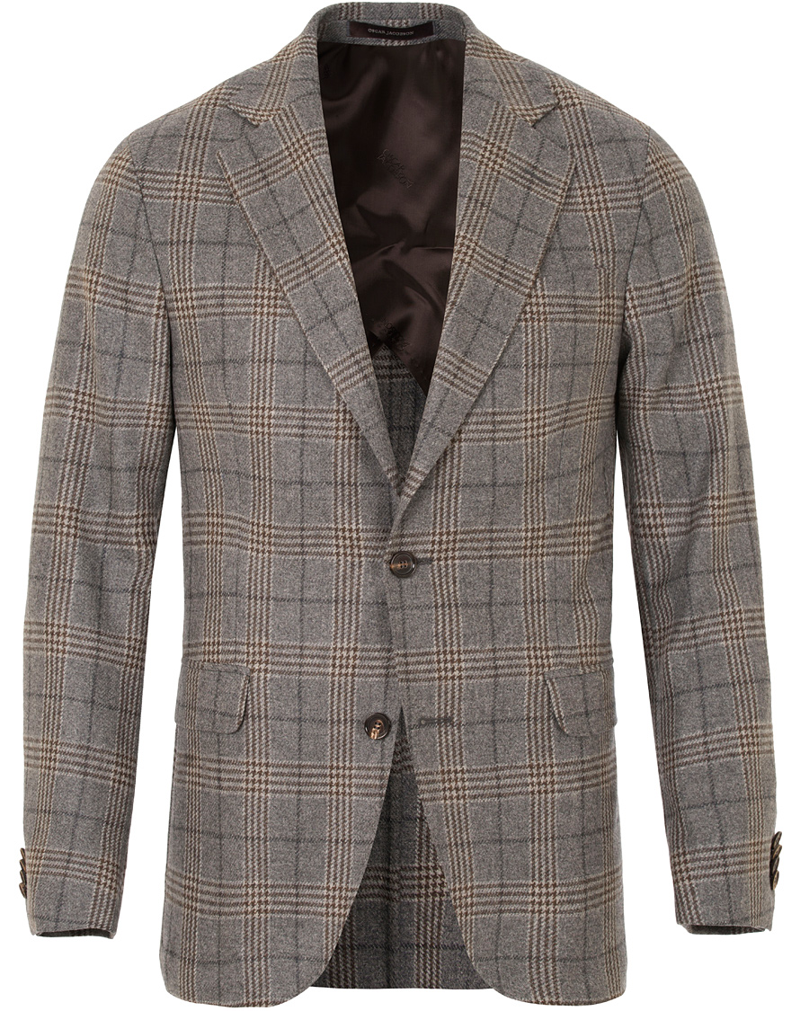 Herr | Kavajer | Oscar Jacobson | Egel Check Blazer Grey
